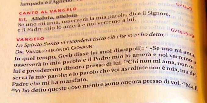 Vangelo di domenica 5 maggio 2013 – VI di Pasqua